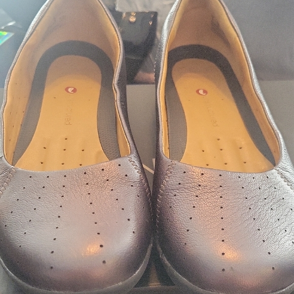 Price Drop!!! Clarks Unstructured Elegant Black Leather Women's Shoes - Picture 1 of 4